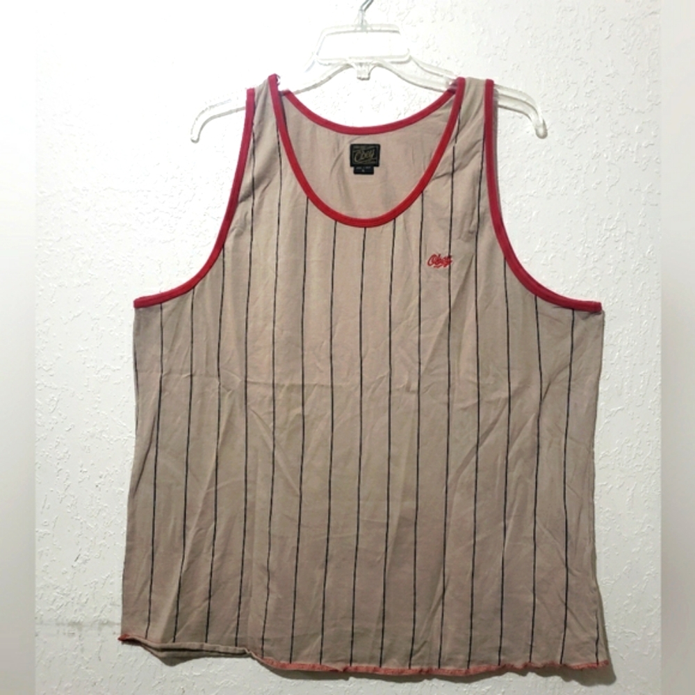 Obey Striped Sleeveless Shirt